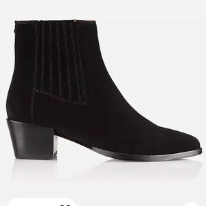 Rag and bone rover black suede Chelsea boots
